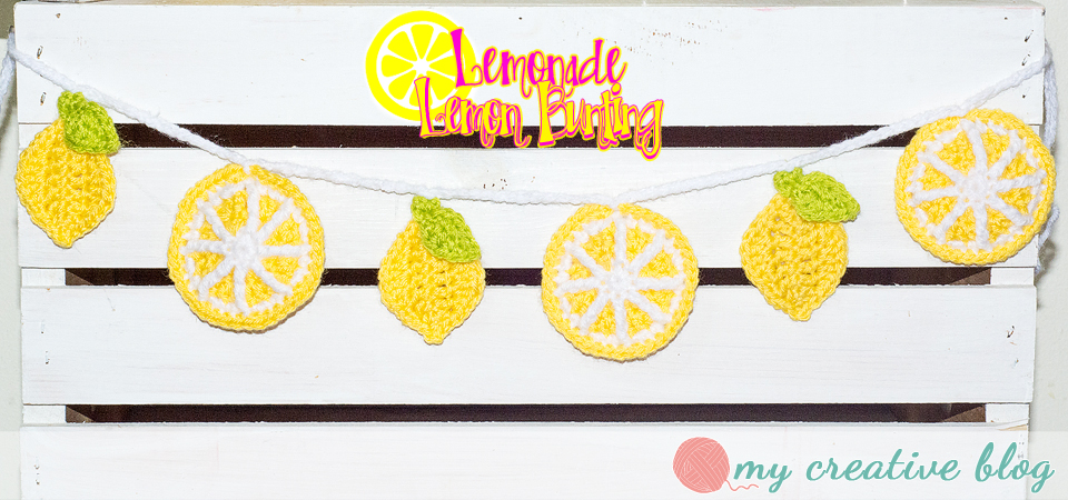 Lemonade Lemon Bunting – Crochet Pattern – My Creative Blog