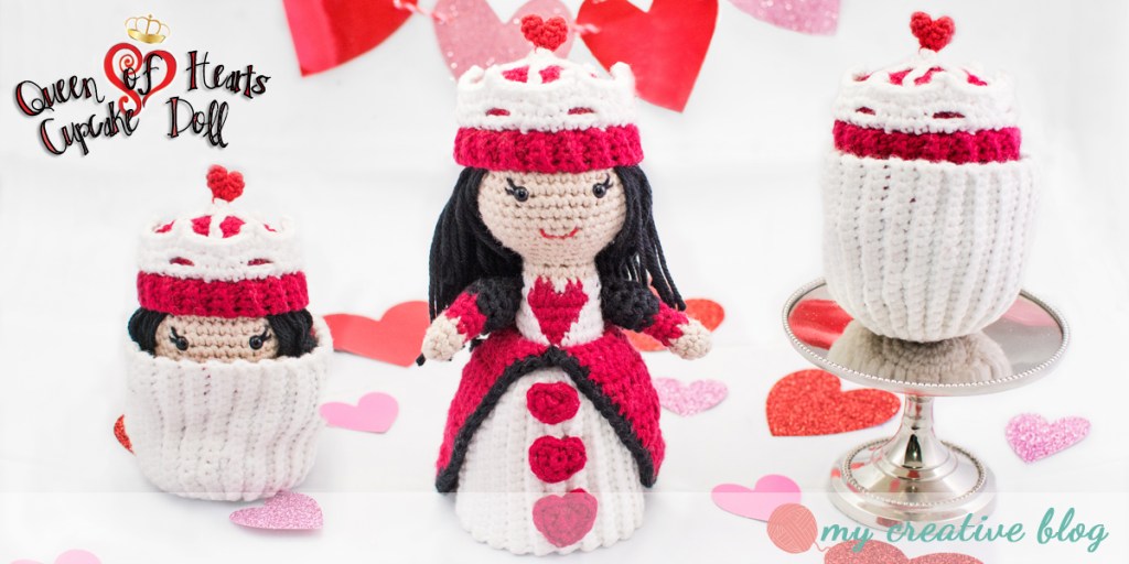 Queen of Hearts Cupcake Doll – Crochet Pattern